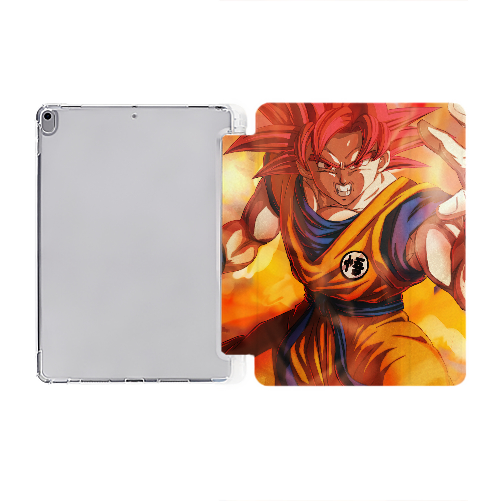 （画像用） ドラゴンボール DRAGON BALL IPad ケース ペン収納付き 三つ折りスタンド PUレザー×シリコン 対応機種9.5/10.5/10.9インチ